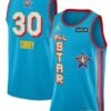 Unisex Golden State Warriors #30 Stephen Curry Light Blue 2025 NBA All-Star Game Swingman Player Jersey