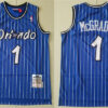 Mens Orlando Magic #1 Tracy McGrady Blue Pinstripe Throwback Swingman Jersey