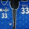 Men's Orlando Magic #33 Grant Hill Blue All-Star Swingman Throwback Jersey