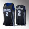 Men's Orlando Magic #2 Caleb Houstan 2022-23 Black Icon Edition Swingman Jersey