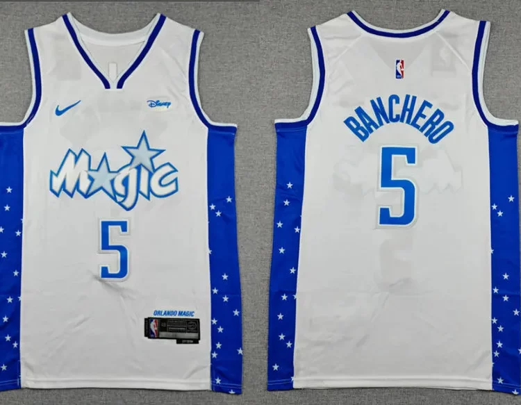 Men's Orlando Magic #5 Paolo Banchero 22025-26 Silver City Edition Swingman Jersey