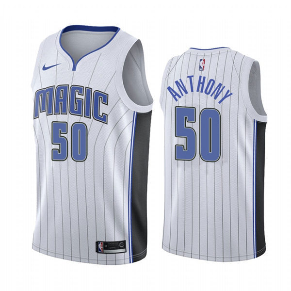 Men's Orlando Magic #50 Cole Anthony White Association Edition Jersey