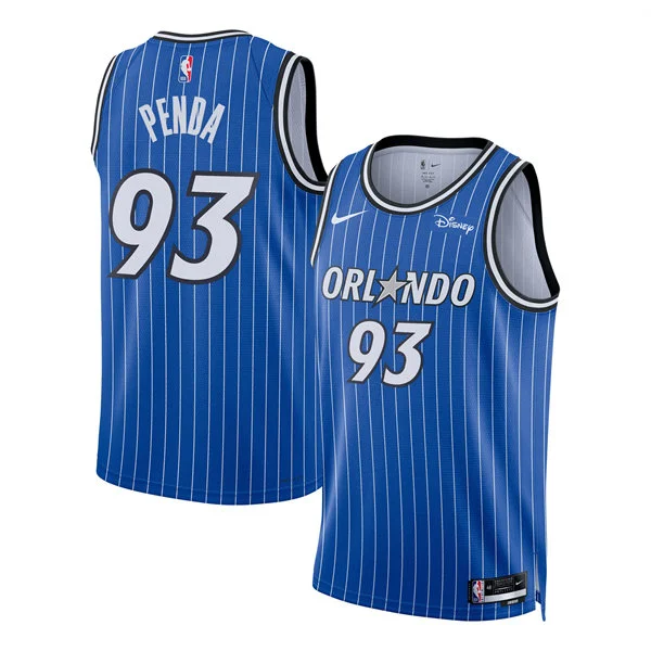 Men's Orlando Magic #93 Noah Penda 2025-26 Blue Icon Edition Swingman Jersey