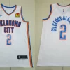 Mens Oklahoma City Thunder #2 Shai Gilgeous-Alexander White Association Edition Jersey