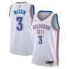 Mens Oklahoma City Thunder #3 Jared McCain White Association Edition Swingman Jersey
