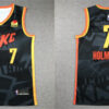 Mens Oklahoma City Thunder #7 Chet Holmgren Black 2023-24 City Edition Swingman Jersey