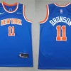 Mens New York Knicks #11 Jalen Brunson Royal Icon Edition Swingman Jersey
