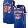 Mens New York Knicks #25 Mikal Bridges Royal Icon Edition Swingman Jersey