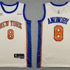 Mens New York Knicks #8 OG Anunoby Cream 2025-26 City Edition Swingman Jersey