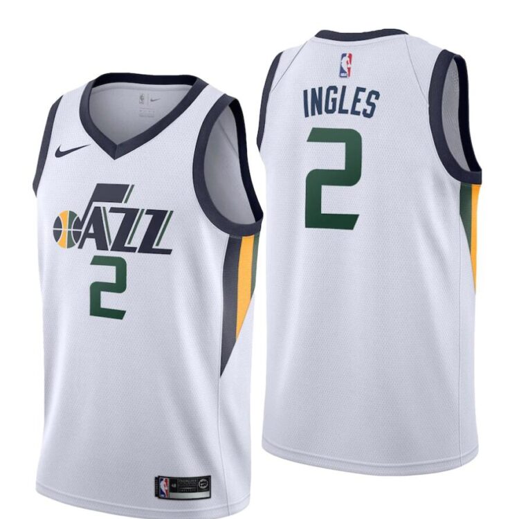 Mens Utah Jazz #2 Joe Ingles Nike White Stitched NBA Association Edition Jersey