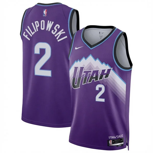 Mens Utah Jazz #2 Kyle Filipowski Nike 2026 Purple Icon Edition Swingman Jersey