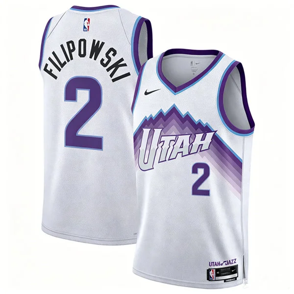 Mens Utah Jazz #2 Kyle Filipowski Nike 2026 White Association Edition Swingman Jersey