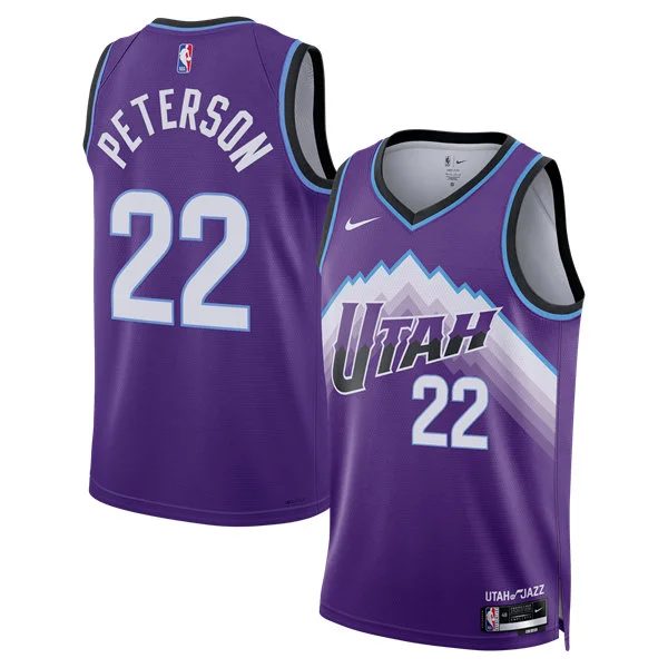 Mens Utah Jazz #22 Darryn Peterson Nike 2026 Purple Icon Edition Swingman Jersey
