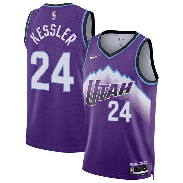Mens Utah Jazz #24 Walker Kessler Nike 2026 Purple Icon Edition Swingman Jersey