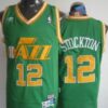 Utah Jazz #12 John Stockton Green Swingman Mitchell&Ness Jersey