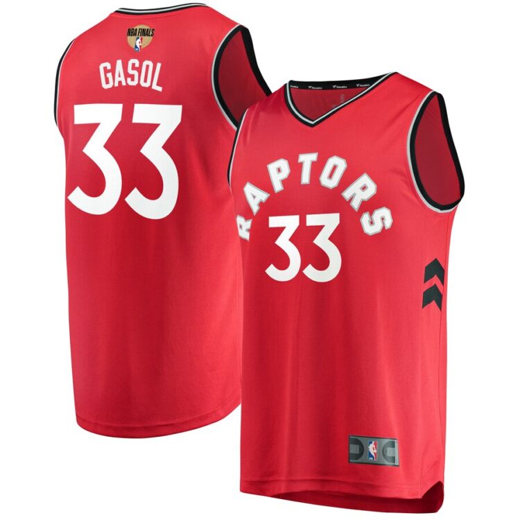 Men's Toronto Raptors  #33 Marc Gasol Nike Red Icon Edition Basketball Jersey