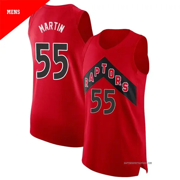 Mens Toronto Raptors #55 Alijah Martin Nike Red Icon Edition Swingman Jersey
