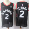 Men's Toronto Raptors#2 Kawhi Leonard Black Statement Edition Basketball Jersey