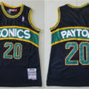 Men's Seattle Supersonics #20 Gary Payton 1995-96 Black Hardwood Classics Swingman Jersey
