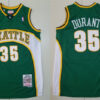 Men's Seattle Supersonics #35 Kevin Durant 2007-08 Green Hardwood Classics Throwback Jersey