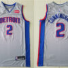 Mens Detroit Pistons #2 Cade Cunningham Jordan Gray Statement Edition Swingman Jersey