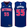 Mens Detroit Pistons #55 Duncan Robinson Blue Icon Edition Swingman Jersey
