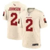 Mens Arizona Cardinals #2 Will Johnson Natural 2025 Rivalries Collection Vapor F.U.S.E. Limited Jersey