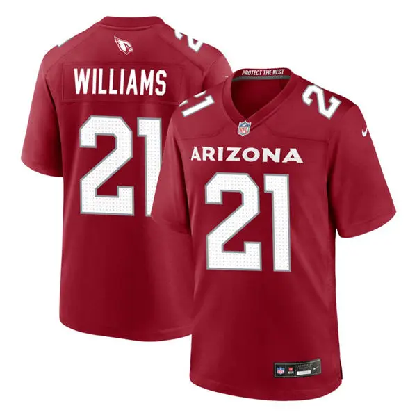 Mens Arizona Cardinals #21 Garrett Williams Nike Cardinal Vapor F.U.S.E. Limited Jersey