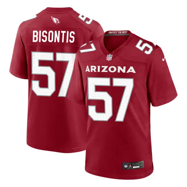 Mens Arizona Cardinals #57 Chase Bisontis Nike Cardinal Vapor F.U.S.E. Limited Jersey