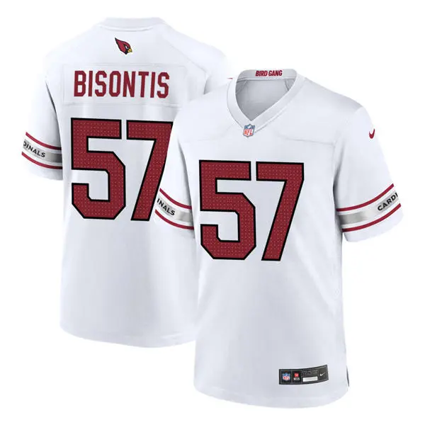 Mens Arizona Cardinals #57 Chase Bisontis  Nike White Vapor F.U.S.E. Limited Jersey
