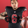 Mens Arizona Cardinals #6 James Conner Nike 2023 Alternate Black Vapor Player Jersey