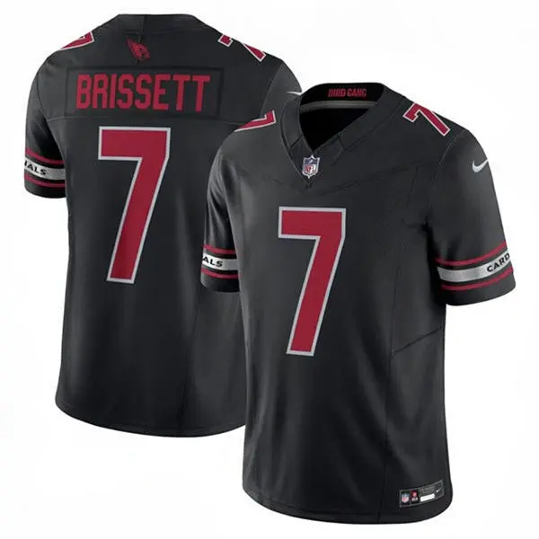 Mens Arizona Cardinals #7 Jacoby Brissett   Nike Alternate Black Vapor F.U.S.E. Limited Jersey(2)