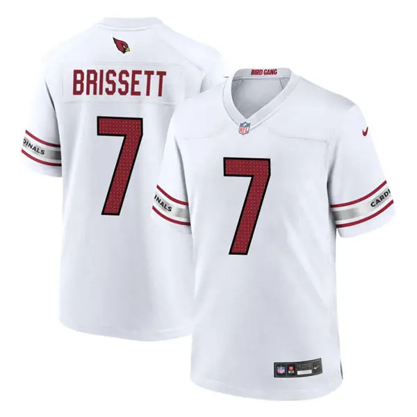 Mens Arizona Cardinals #7 Jacoby Brissett  Nike White Vapor F.U.S.E. Limited Jersey