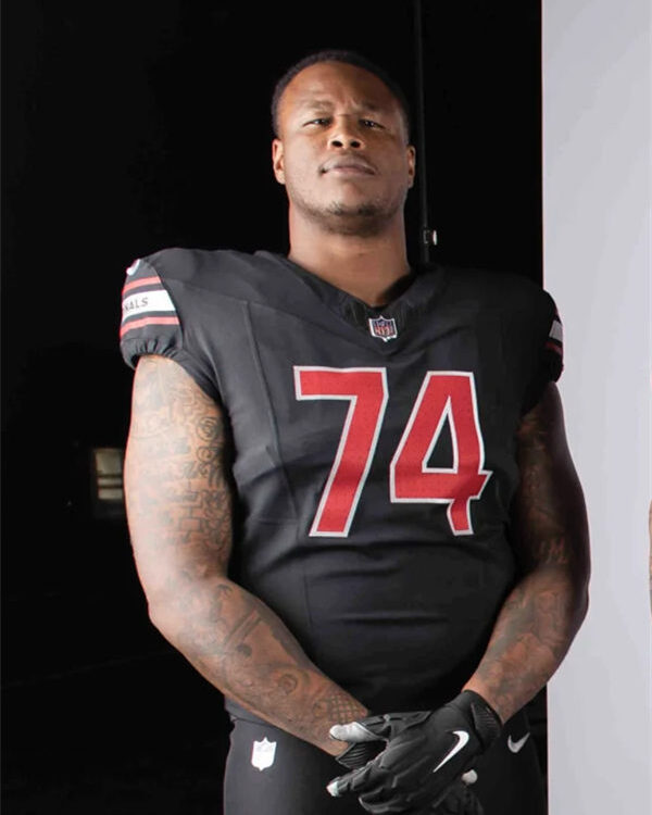 Mens Arizona Cardinals #74 D. J. Humphries Nike 2023 Alternate Black Vapor Player Jersey
