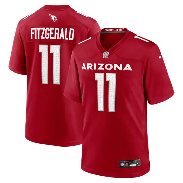 Mens Arizona Cardinals Retired Player #11 Larry Fitzgerald Nike Cardinal Vapor F.U.S.E. Limited Jersey