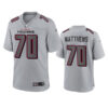 Men's Atlanta Falcons #70 Jake Matthews Nike Atmosphere Fashion Game Jersey - Gray