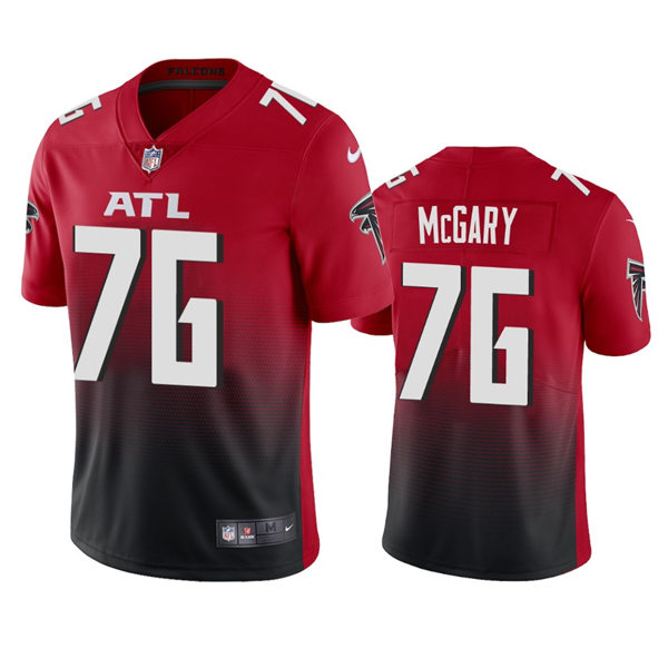 Men's Atlanta Falcons #76  Kaleb McGary Nike Red 2nd Alternate Vapor Limited Jersey