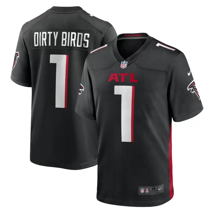 Men's Atlanta Falcons #1 Dirty Birds Nike Black Vapor F.U.S.E. Limited Jersey