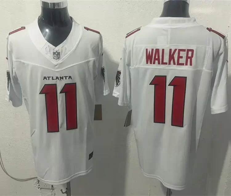 Men's Atlanta Falcons #11 Jalon Walker Nike 2026 White Vapor F.U.S.E. Limited Jersey