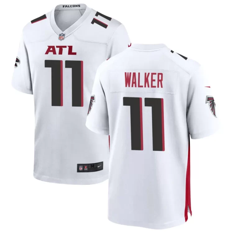 Men's Atlanta Falcons #11 Jalon Walker Nike White Vapor F.U.S.E. Limited Jersey