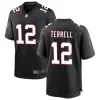 Men's Atlanta Falcons #12 Avieon Terrell Nike Black Throwback Vapor F.U.S.E. Limited Jersey
