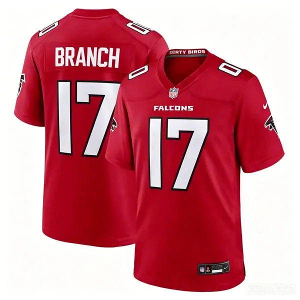 Men's Atlanta Falcons #17 Zachariah Branch Nike 2026 Red Alternate Vapor F.U.S.E. Limited Jersey