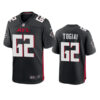 Mens Atlanta Falcons #62 Tommy Togia Nike Black Vapor Limited Jersey