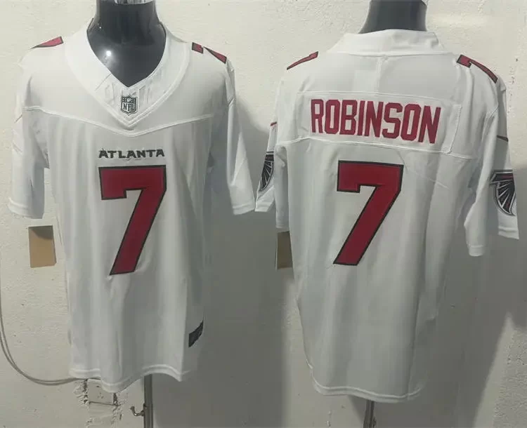Men's Atlanta Falcons #7 Bijan Robinson Nike 2026 White Vapor F.U.S.E. Limited Jersey