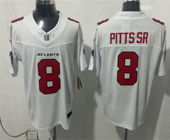 Men's Atlanta Falcons #8 Kyle Pitts Sr Nike 2026 White Vapor F.U.S.E. Limited Jersey
