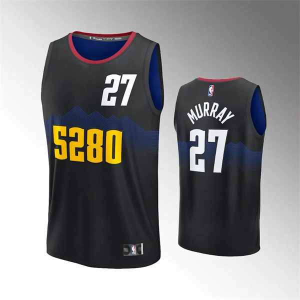 Denver Nuggets #27 Jamal Murray 2023-24 Black City Edition Jersey