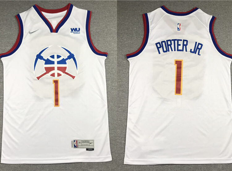 Mens Denver Nuggets #1 Michael Porter Jr. Nike White Earned Edition Swingman Jersey