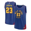 Mens Denver Nuggets #23 Cameron Johnson Blue Statement Edition Swingman Jersey