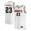 Mens Denver Nuggets #23 Cameron Johnson Nike White Association Edition Swingman Jersey