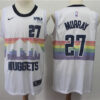 Mens Denver Nuggets #27 Jamal Murray 2018-19 White Nike City Edition Swingman Jersey